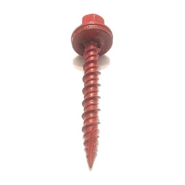 Hillman Hillman Fasteners 250509 LB 10 x 1.5 in. Metal to Wood Self-Drilling Roofing Screws; Red 250509